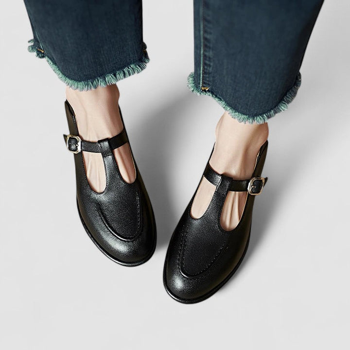 Cassandra | Classic T-Bar Mary Jane Flats