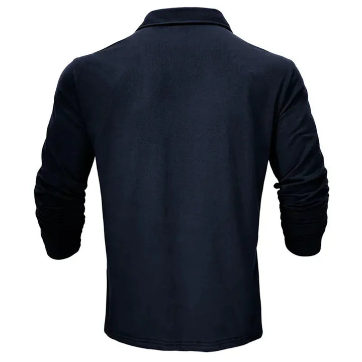 Callan | Casual Long Sleeve Collared Polo