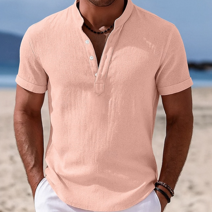 Lachlan | Summer Button-Up Short Sleeve Shirt