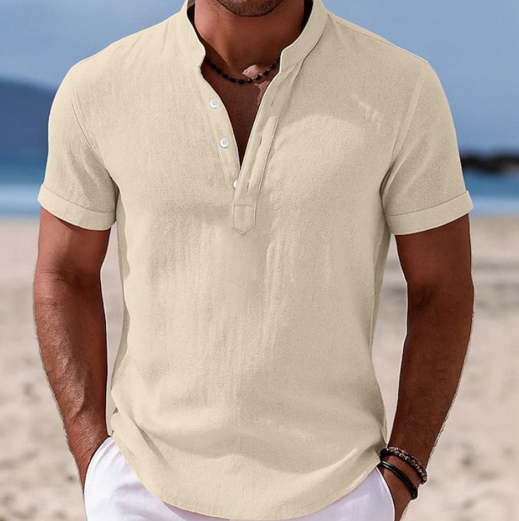 Lachlan | Summer Button-Up Short Sleeve Shirt