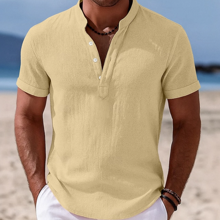Lachlan | Summer Button-Up Short Sleeve Shirt