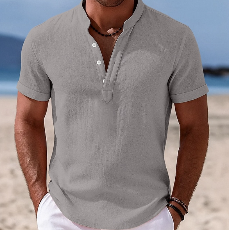 Lachlan | Summer Button-Up Short Sleeve Shirt