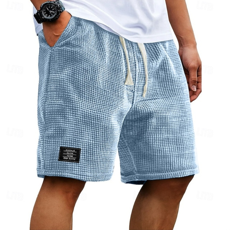 Oliver | Casual Waffle Summer Shorts