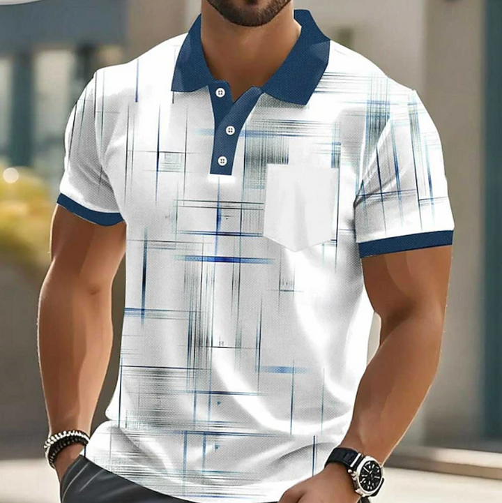 Elliot | Classic Button Up Geometric Shirt