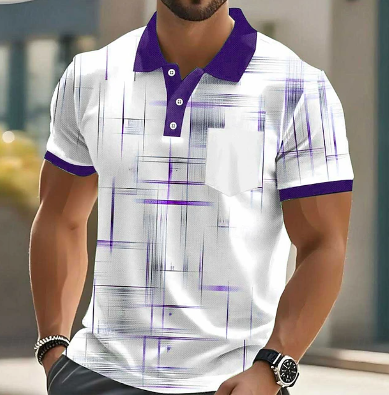 Elliot | Classic Button Up Geometric Shirt