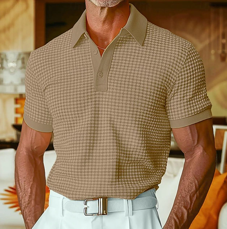 Hugo | Casual Textured Waffle Collar Shirt