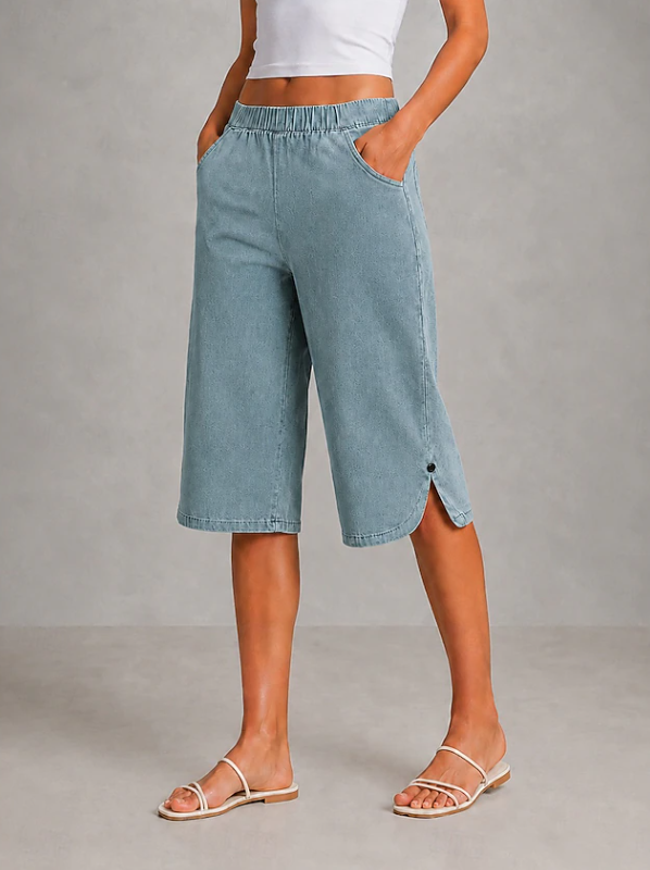 Lisanne | Capri Stretchable Wide Leg Pants