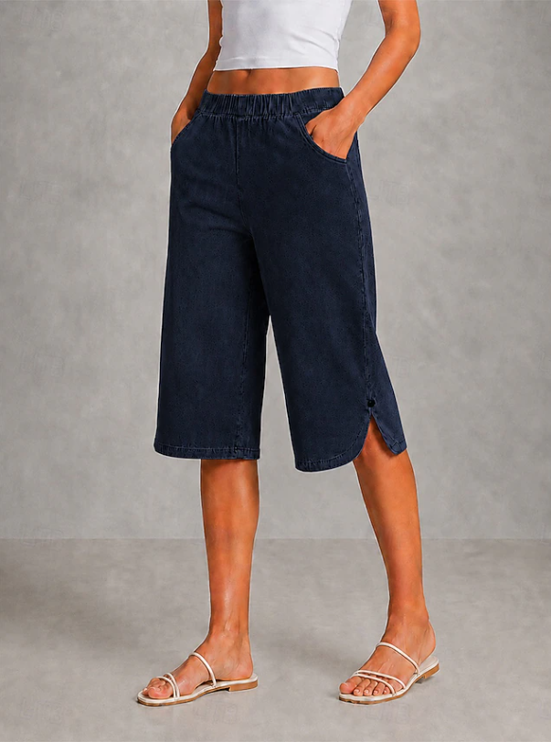 Lisanne | Capri Stretchable Wide Leg Pants