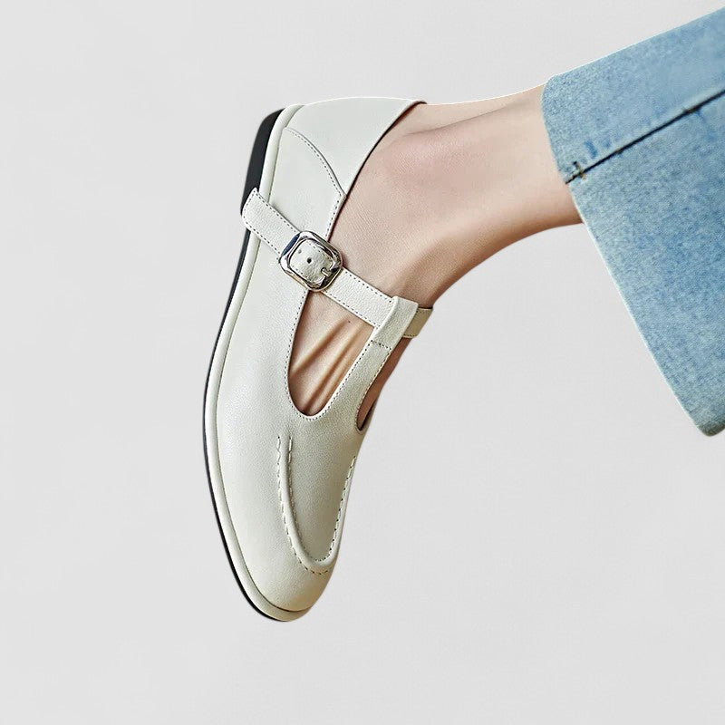 Cassandra | Classic T-Bar Mary Jane Flats