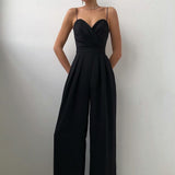 Leanne | Elegant Strapless Evening Jumpsuit