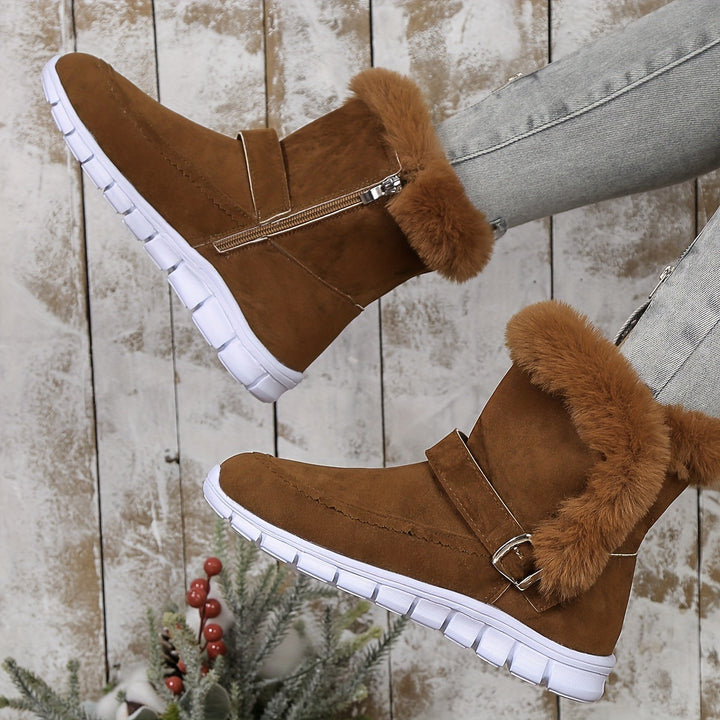 Mabel | Cosy Fur-Trimmed Winter Boots