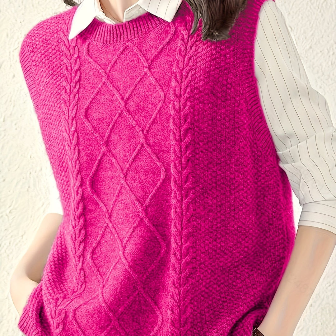 Eliza | Cable-Knit Vest
