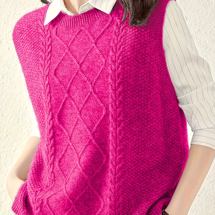 Eliza | Cable-Knit Vest