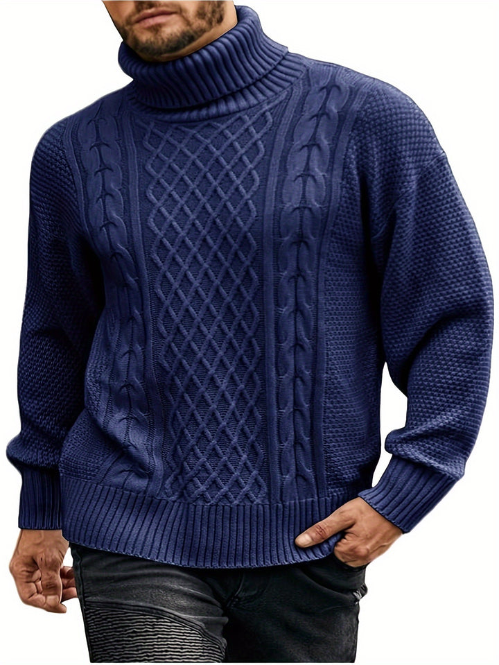 Grayson | Cable-Knit Turtleneck Sweater