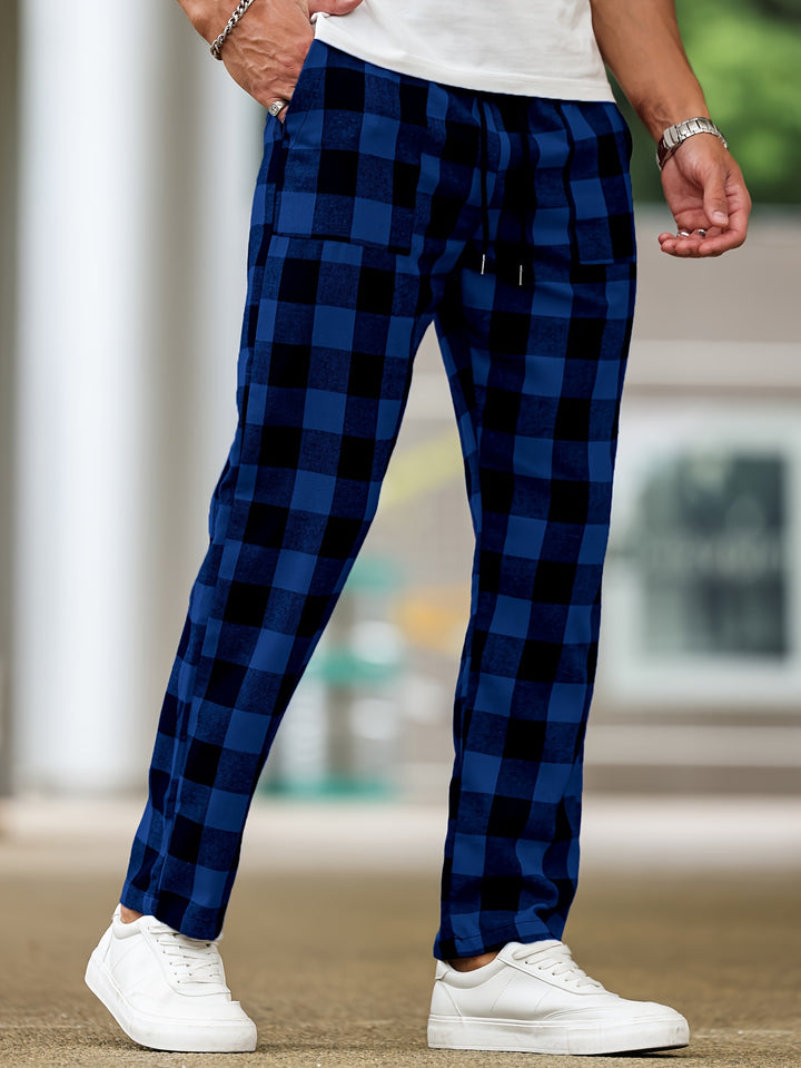 Nathaniel | Relaxed Checked Lounge Trousers