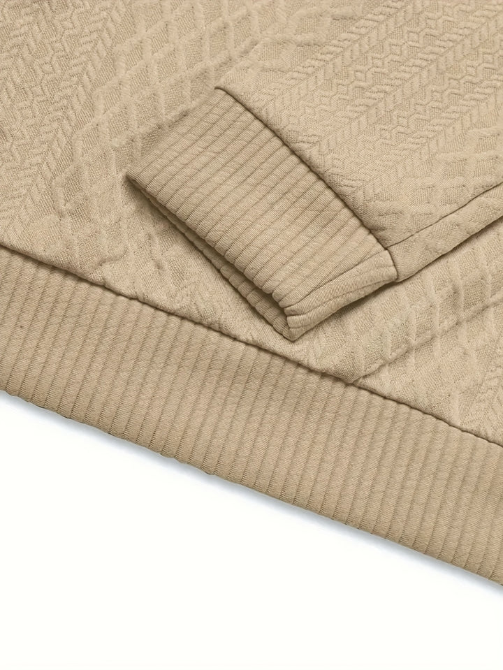 Rowland | Textured Stand-Collar Pullover