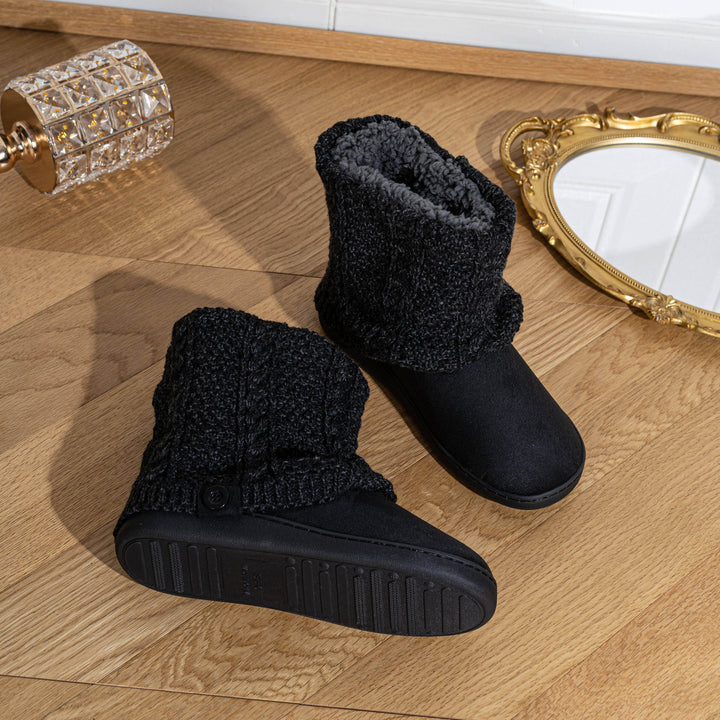 Marnah | Cosy Knit-Cuff House Boots