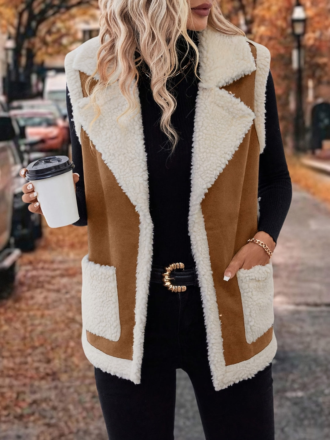 Cecily | Cosy Lined Lapel Gilet