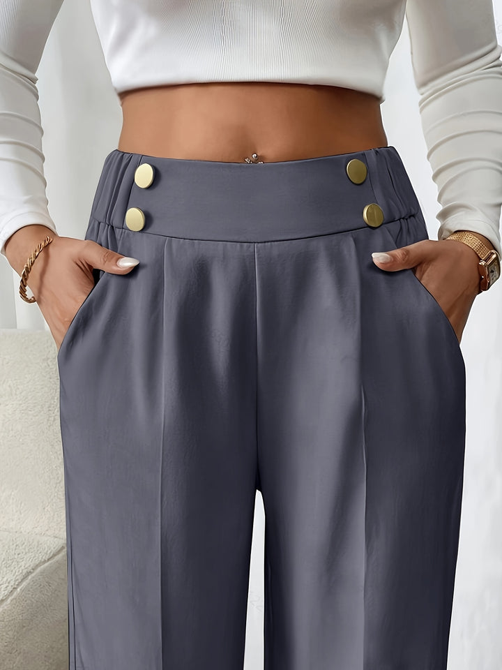 Diane | High-Waisted Wide-Leg Trousers