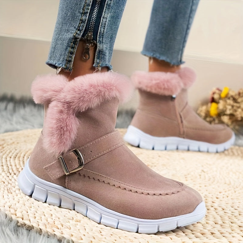 Mabel | Cosy Fur-Trimmed Winter Boots