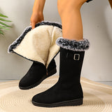 Marguerite Isadora | Cosy Fur-Trimmed Tall Boots