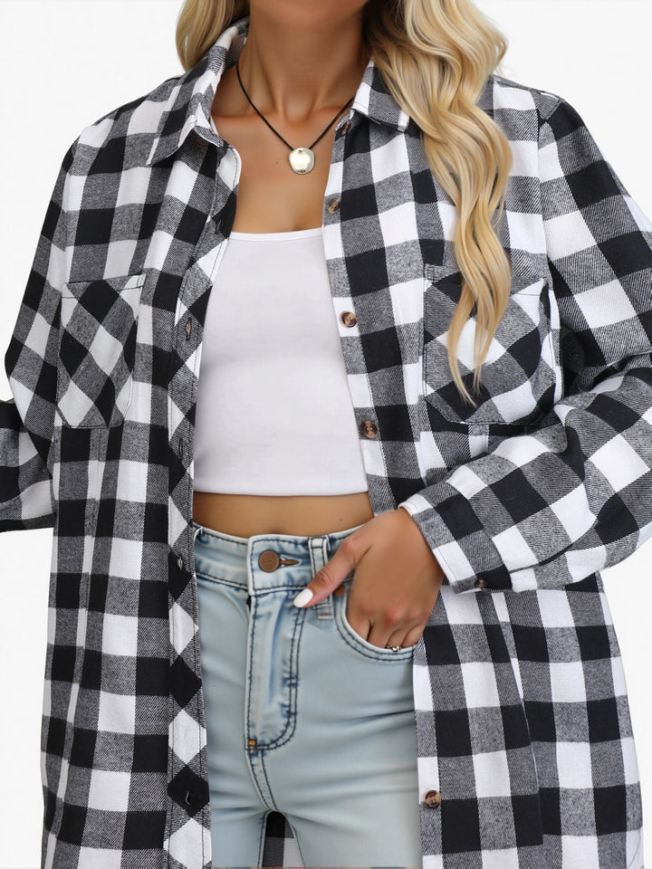 Everly | Checked Button-Up Shirt