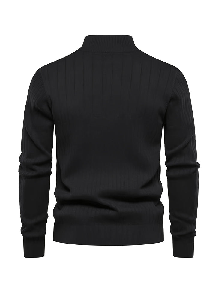 Camden | Ribbed Quarter-Zip Sweater