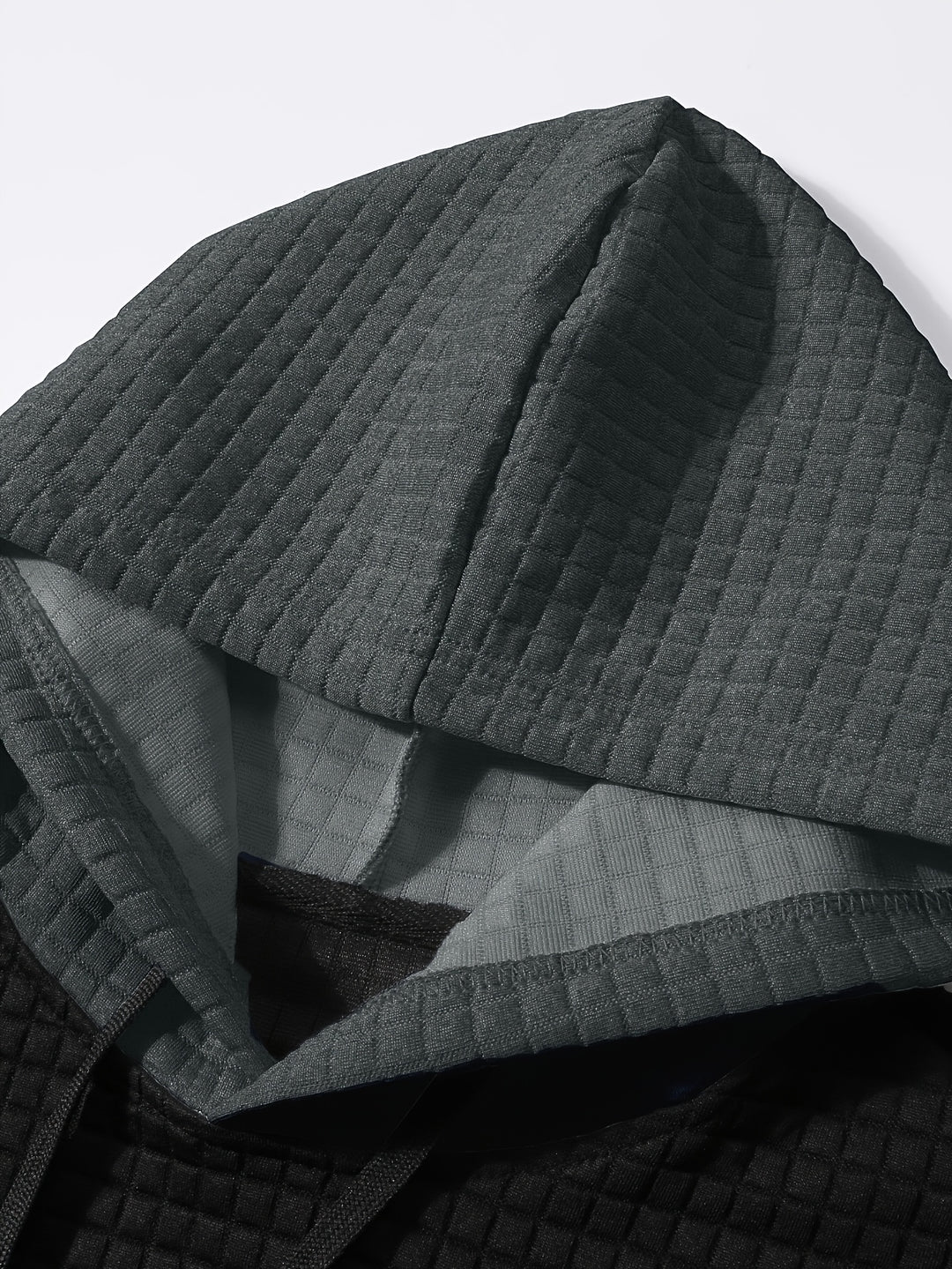 Rutherford | Textured Colour-Block Hoodie