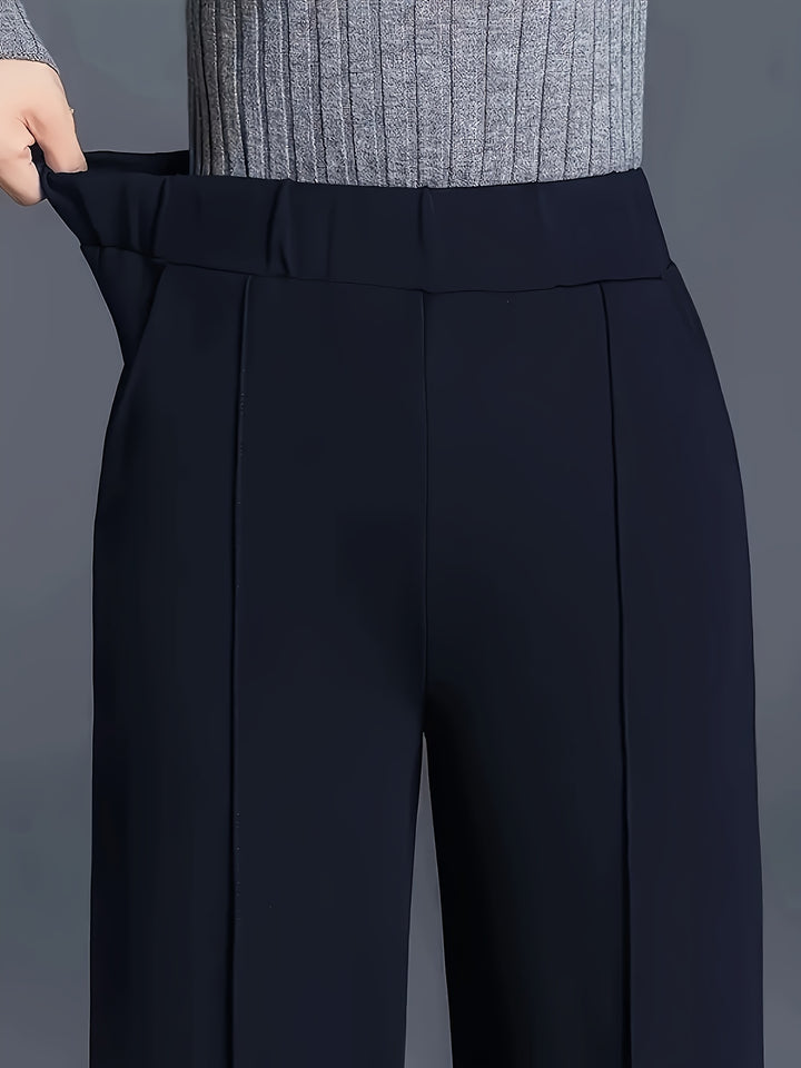Marlene | High-Waisted Straight-Leg Trousers
