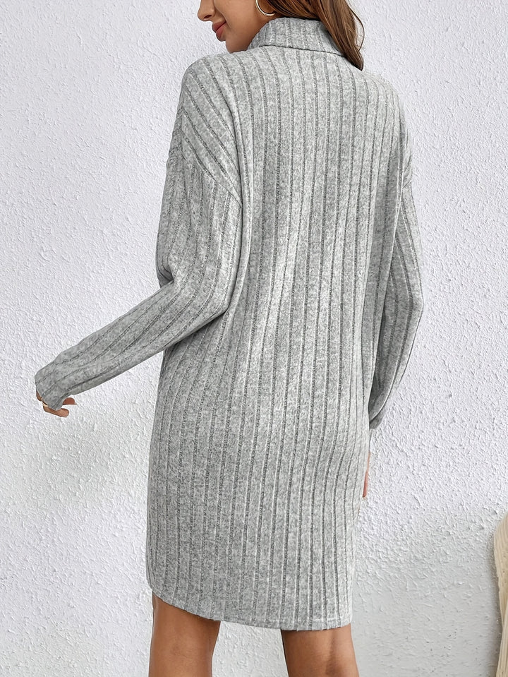 Beverly | Ribbed Textured Sweater Dress