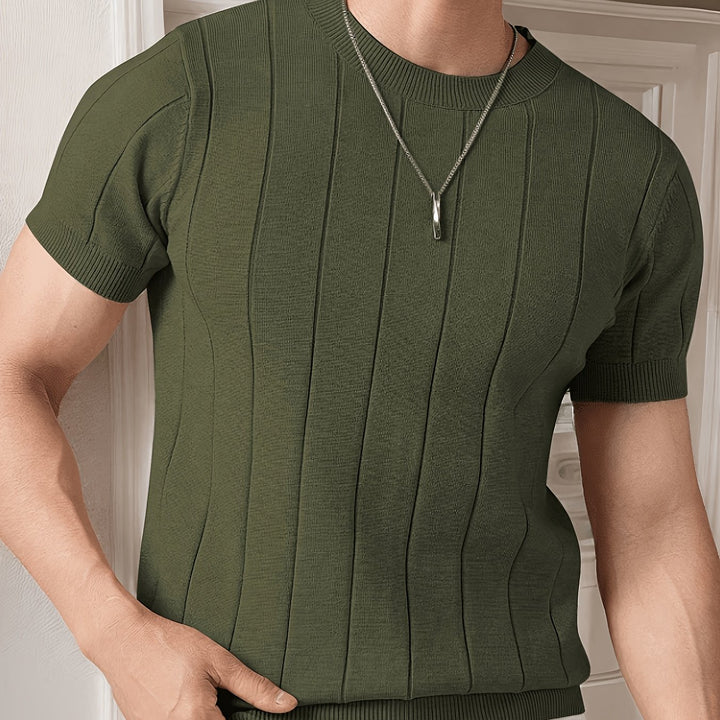 Julius | Ribbed Short-Sleeve Knit Top