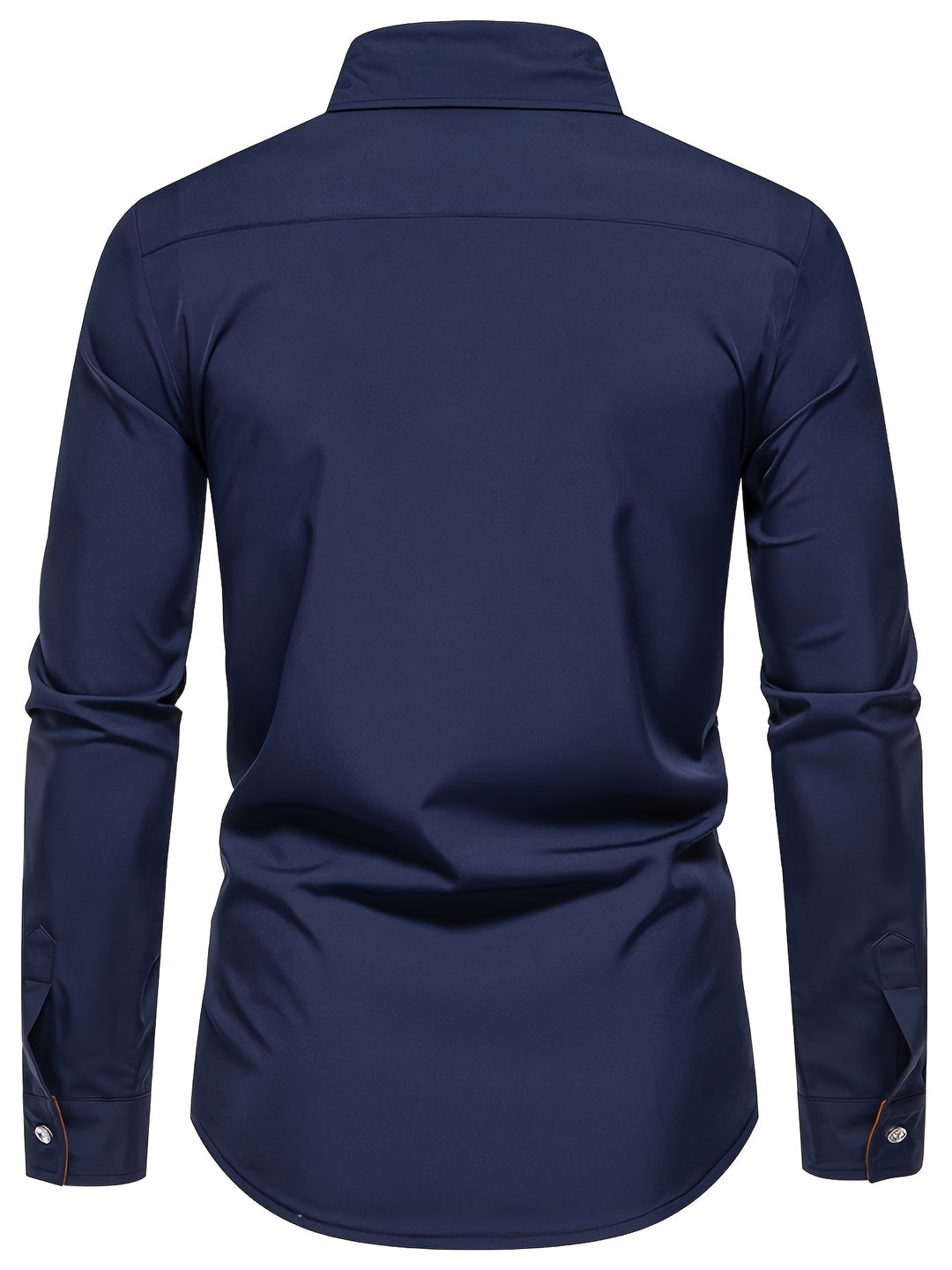 Dorian | Contrast-Trim Long Sleeve Shirt