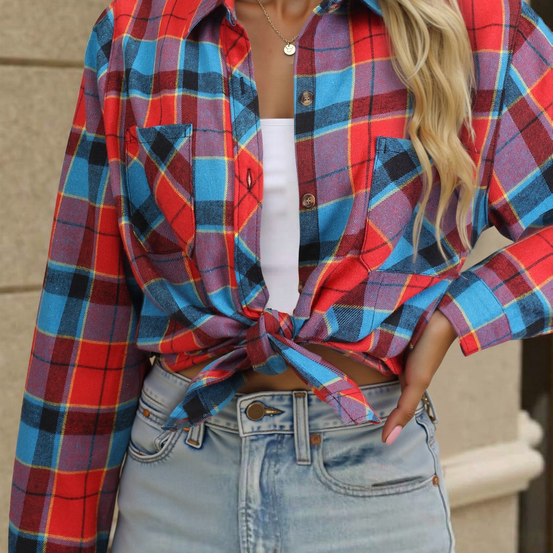 Everly | Checked Button-Up Shirt
