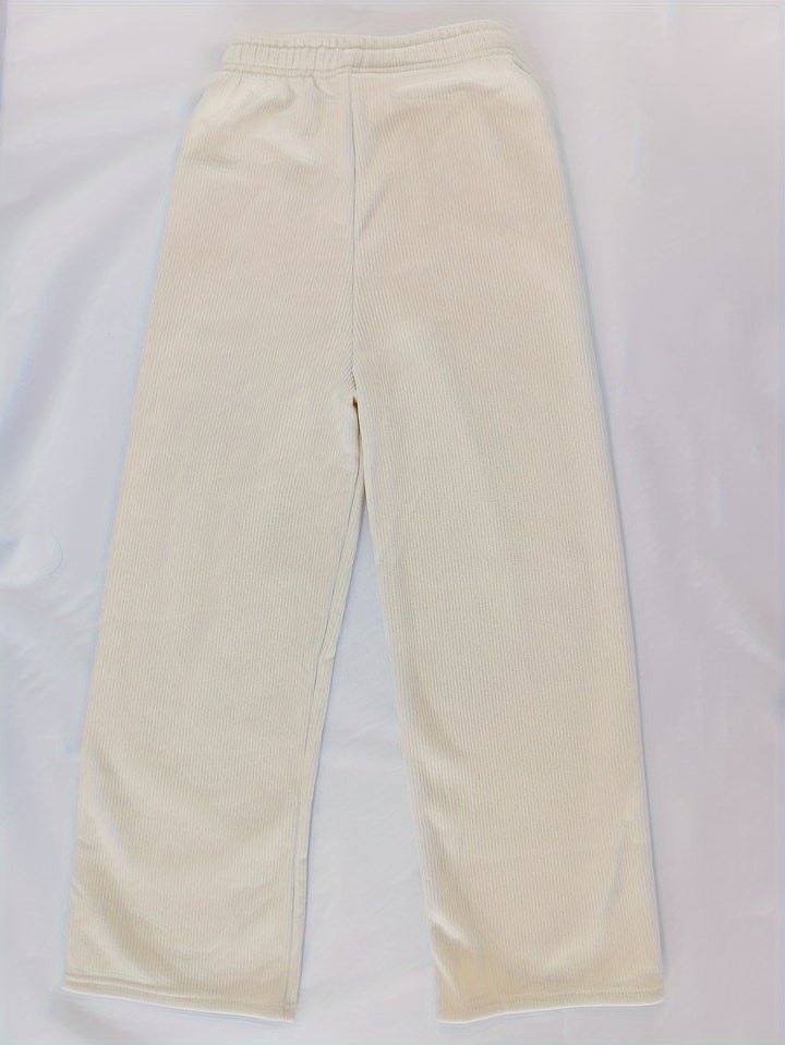Lena | Fleece-Lined Wide-Leg Trousers