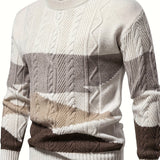 Ellis | Textured Colour-Block Sweater