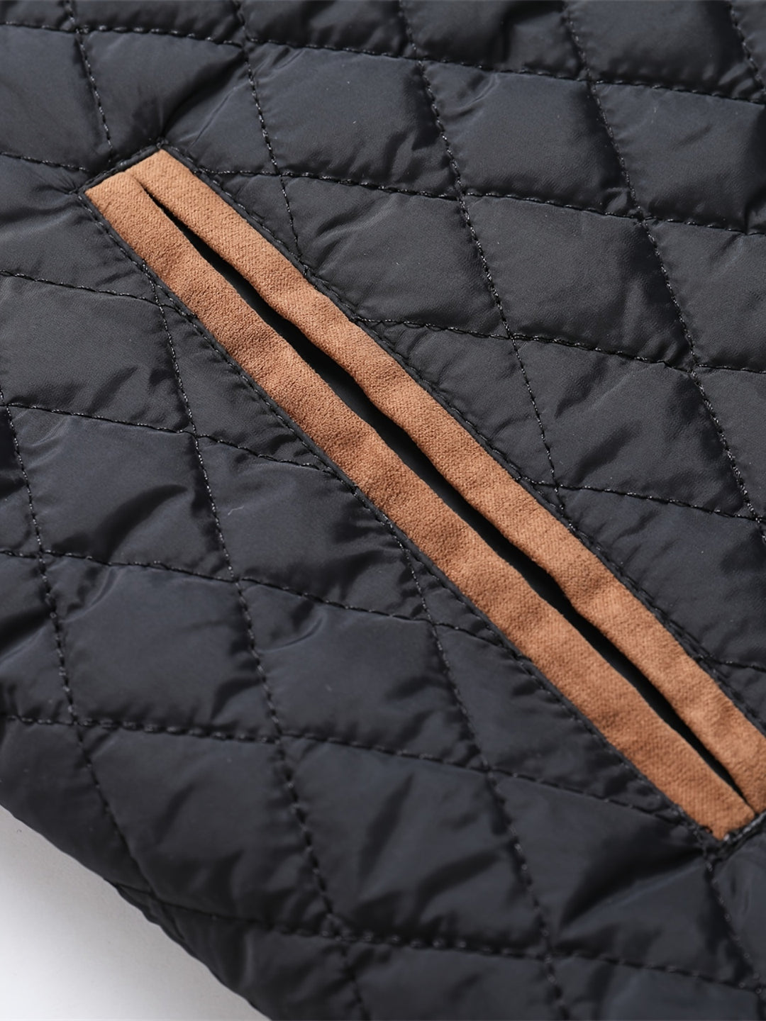 Nigel | Textured Quilted Stand-Collar Jacket