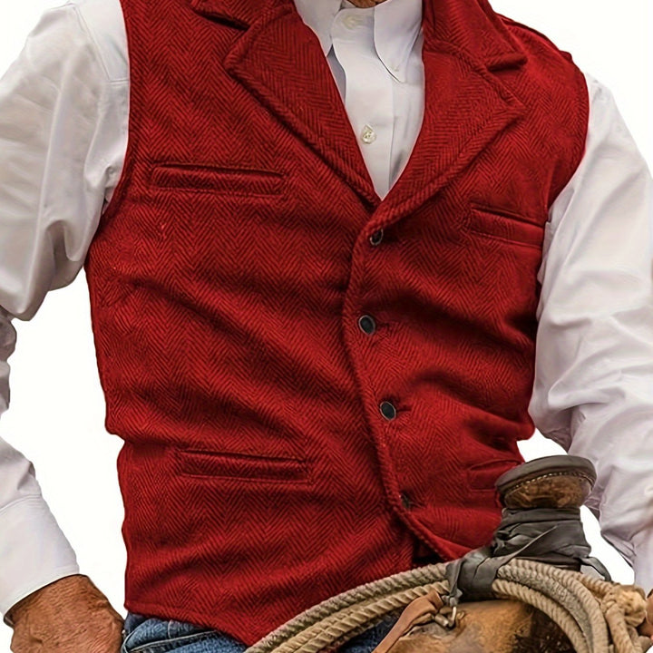Rhodes | Heritage Herringbone Waistcoat