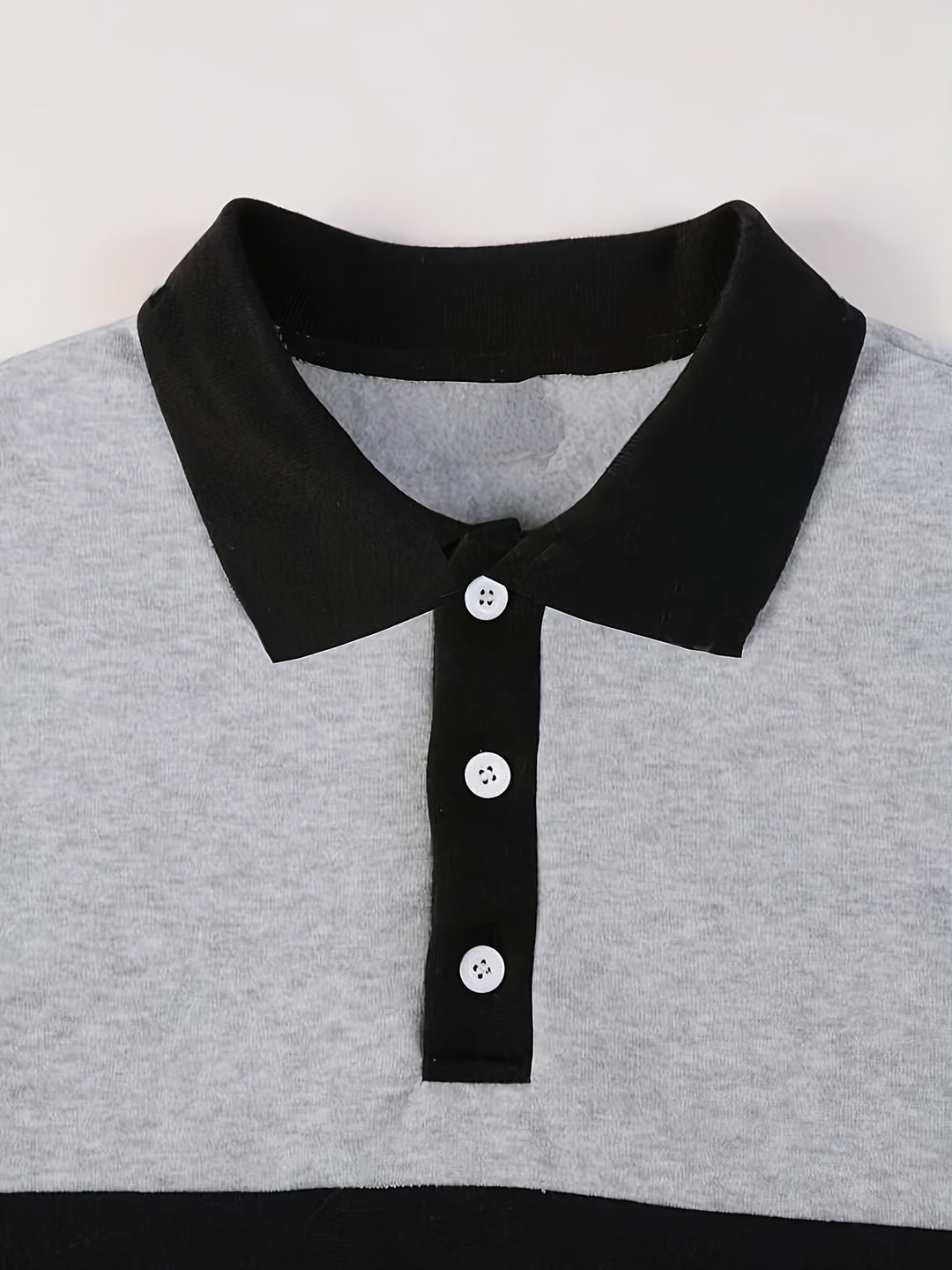 Nolan | Colour-Block Long Sleeve Polo Shirt