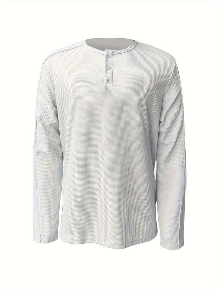 Lincoln | Textured Henley Shirt