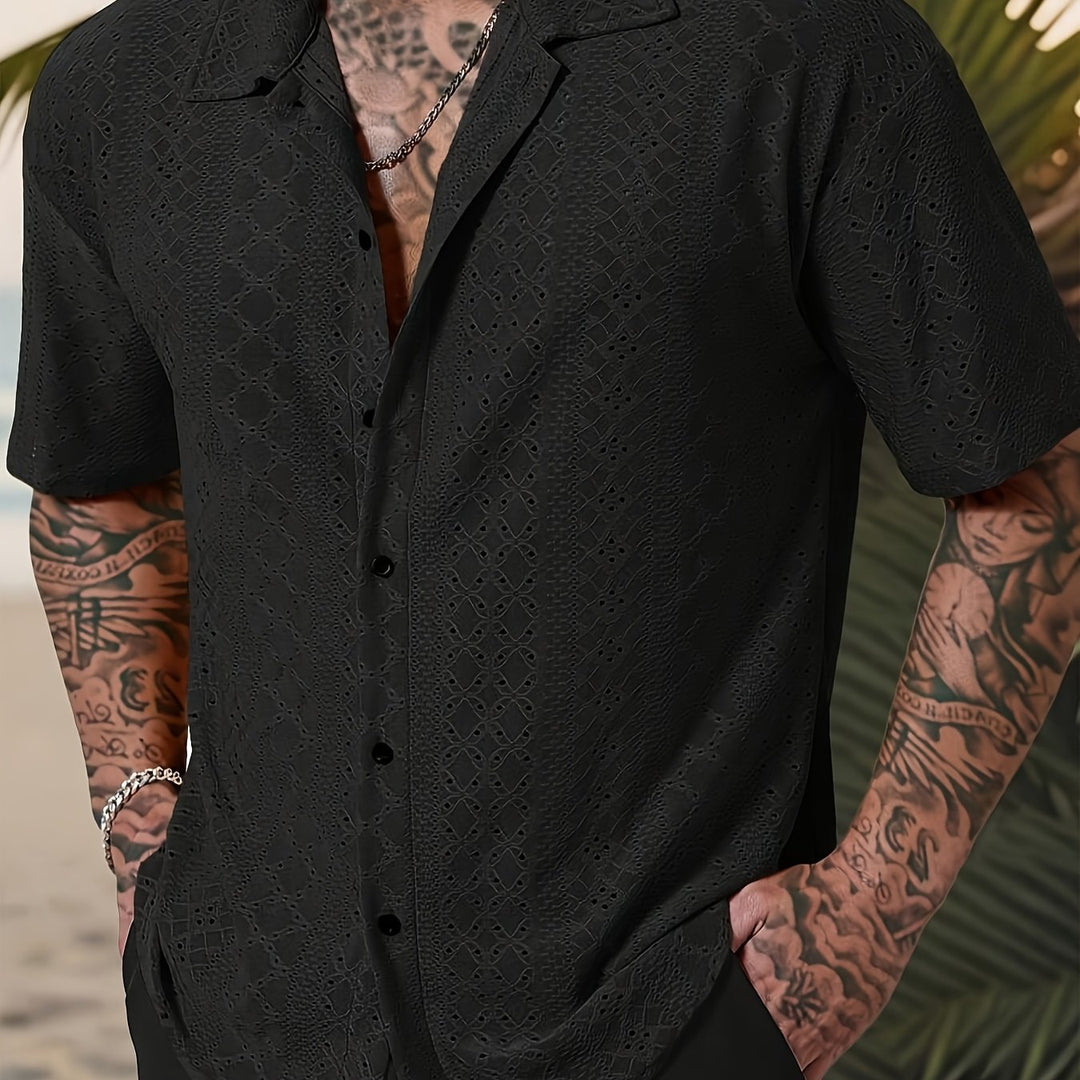Rhett | Textured Short-Sleeve Casual Shirt