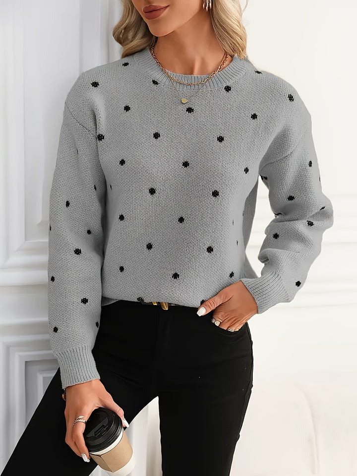 Annette | Dotted Crew-Neck Jumper