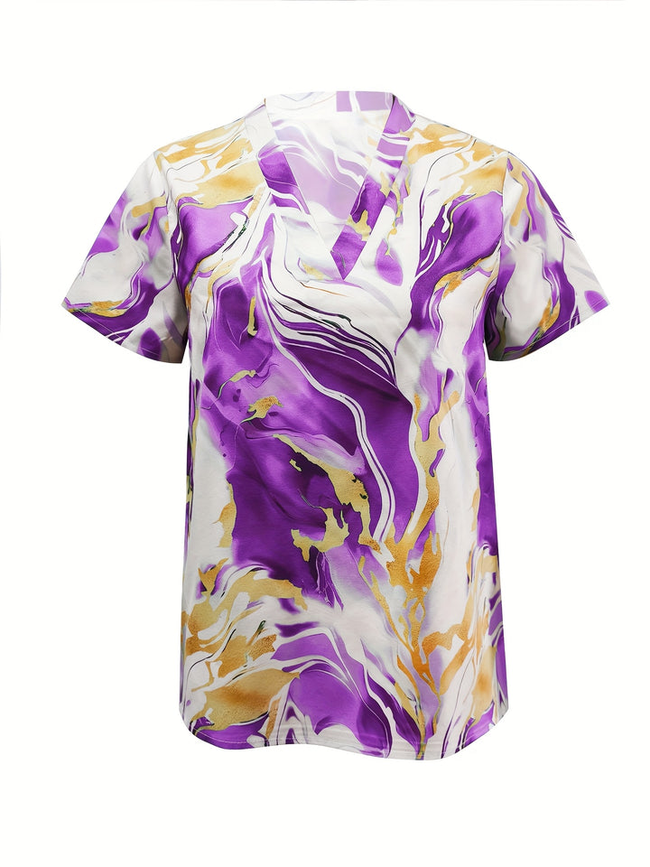 Nadine | Flowing V-Neck Blouse