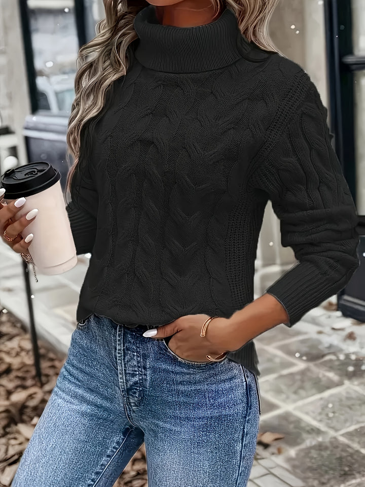 Naomi | Cable-Knit Turtleneck Jumper