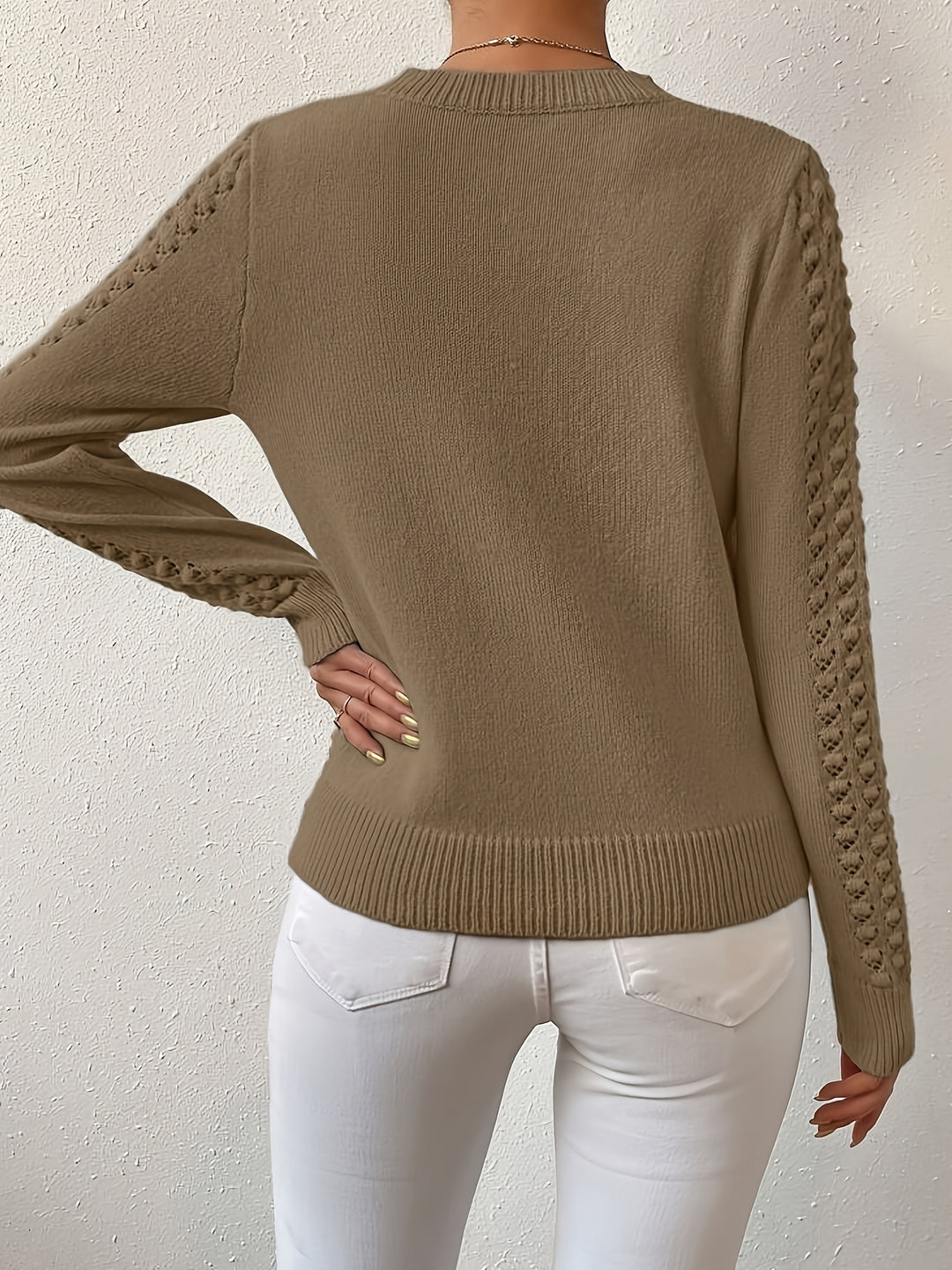 Lorena | Pointelle Knit Sweater