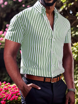 Owen | Refined Striped Short Sleeve Shirt