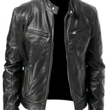 Blake | Classic Stand-Collar Moto Jacket