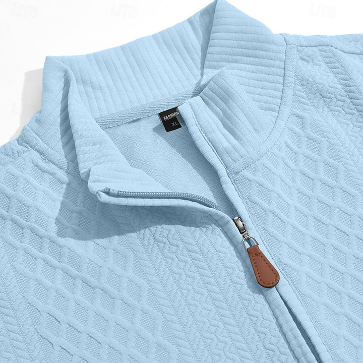 Graham | Textured Quarter-Zip Pullover