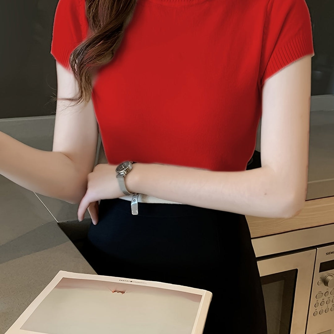 Camryn | Refined Half-Turtleneck Top