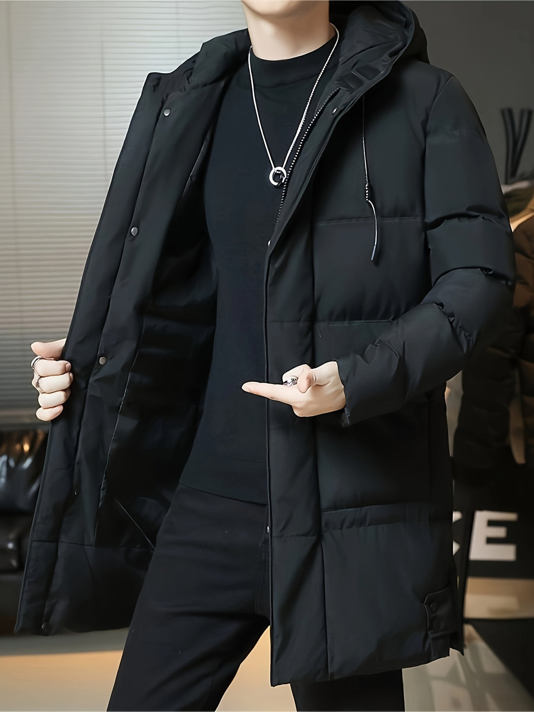Marcus | Hooded Longline Padded Coat