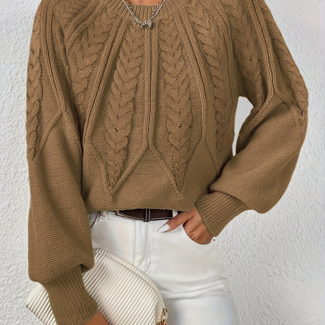Astrid | Cable-Knit Round-Neck Sweater